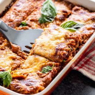 Vegetable and paneer lasagna